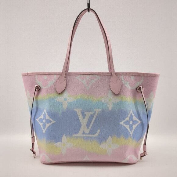 Authentic Louis Vuitton Neverfull Monogram Escale MM Tote Shoulder Bag Pastel - Picture 10 of 16